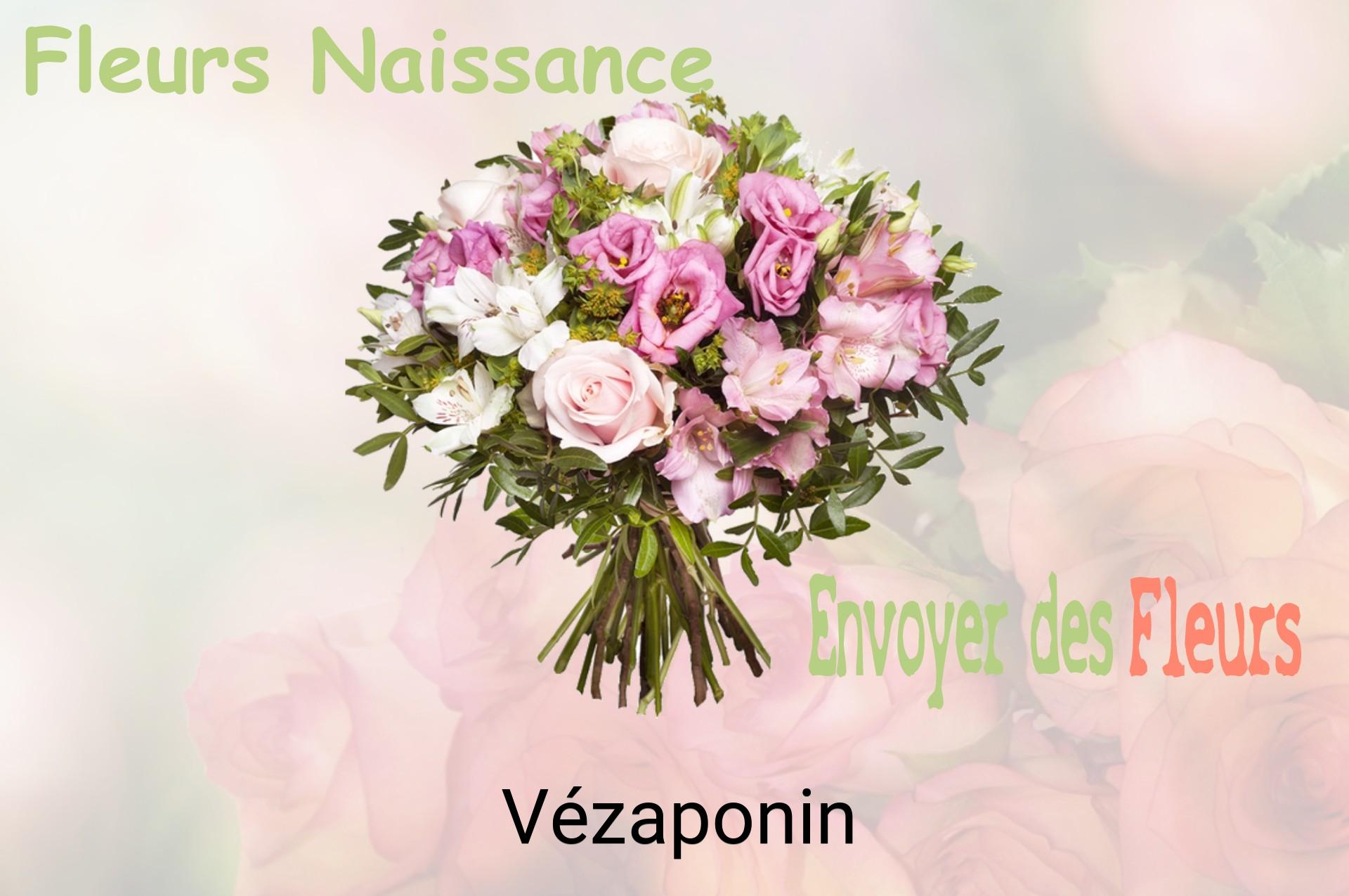 Bouquet de fleurs de naissance livré à Vézaponin
